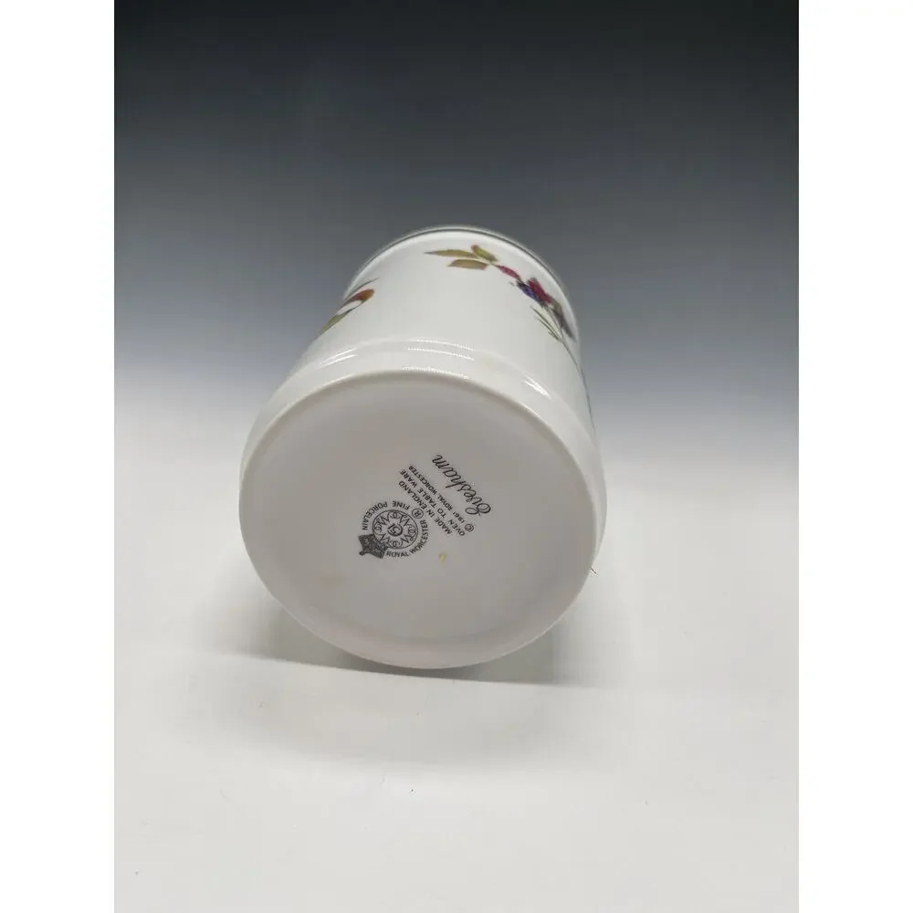Royal Worcester‎ Evesham Gold Utensil Holder Vintage Vase A24